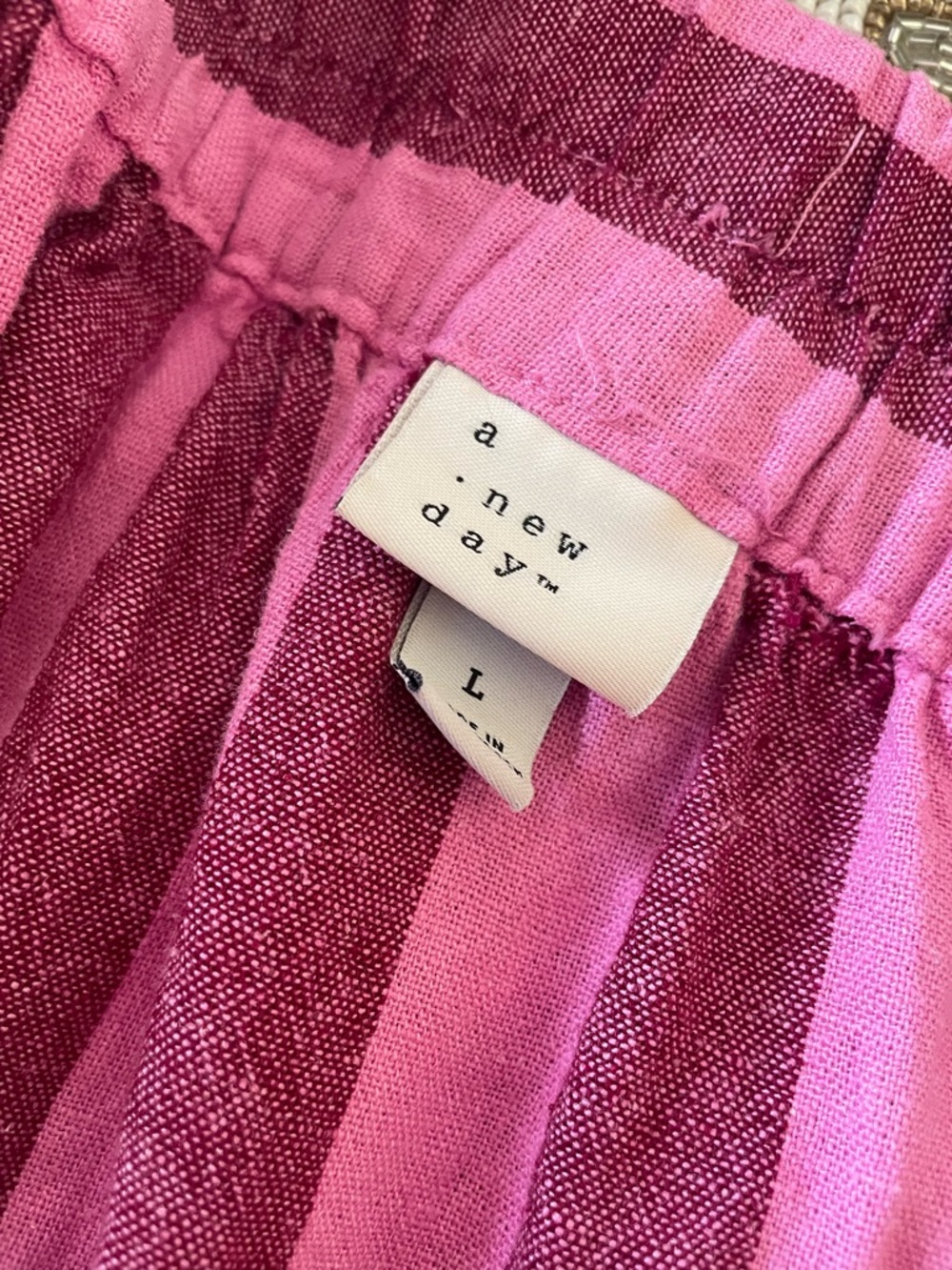 Pink Striped Midi Skirt - Picture 3 of 3